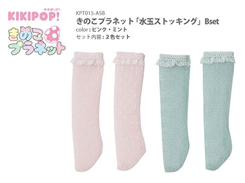 AZONE Kpt015-Asb Mushroom Planet 'Water Dots Stocking' B Set Pink, Mint- Japan Figure Store - #1 Bring To You The Best Japanese Goods