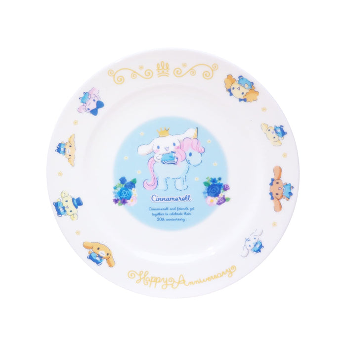 Kaneshotouki Sanrio Cinnamoroll 20th Anniv Plate Dish 19.5cm Japan 320143- Japan Figure Store - #1 Bring To You The Best Japanese Goods