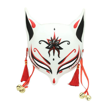 Party City Kitty Large Fox Mask Kitsune Fox Mask For Cosplay Traditional Japanese Painted Mask- Japan Figure Store - #1 Bring To You The Best Japanese Goods