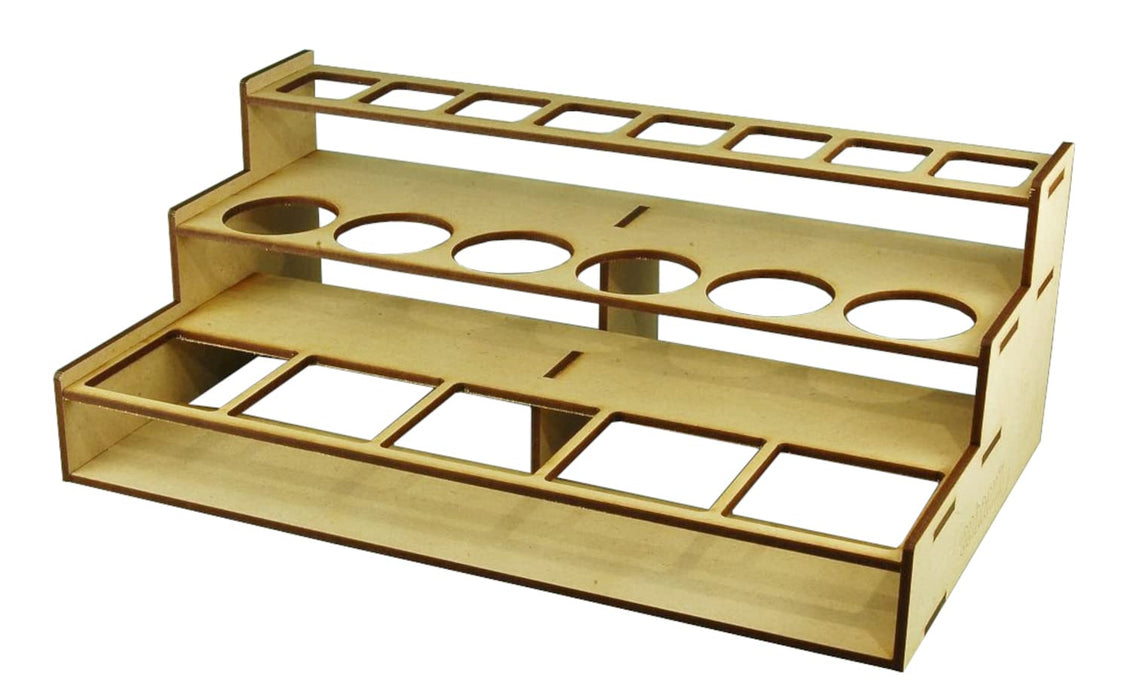 Cobaanii Mokei Wooden Workshop Paint Rack Assembly Kit Tw-032 Natural Japan- Japan Figure Store - #1 Bring To You The Best Japanese Goods