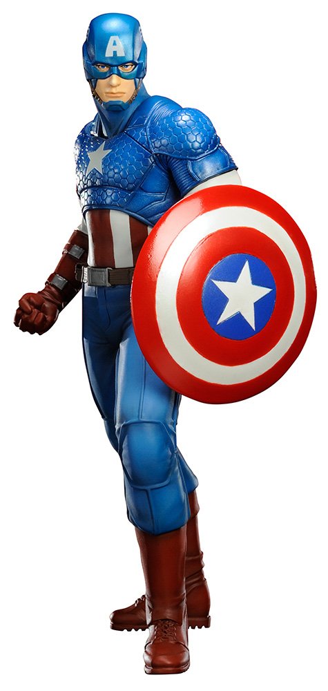 KOTOBUKIYA Mk155 Artfx Avengers Captain America Pvc Figure 1/10 Scale- Japan Figure Store - #1 Bring To You The Best Japanese Goods
