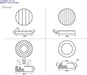 Kotobukiya M.s.g P-120 Round Mold Iv Detal Up Parts Model Kit- Japan Figure Store - #1 Bring To You The Best Japanese Goods