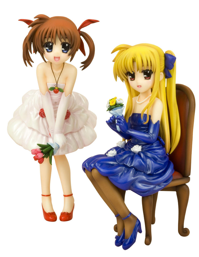 Kotobukiya Magical Girl Lyrical Nanoha Movie 1 Nanoha Takamachi & Fate Testarossa Dress 1/8 Pvc Japan- Japan Figure Store - #1 Bring To You The Best Japanese Goods