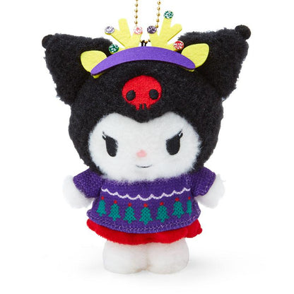 Sanrio Kuromi Mascot Holder (Christmas Sweater Design)- Japan Figure Store - #1 Bring To You The Best Japanese Goods