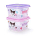 SANRIO Mini Food Container Storage Container Set Of 2 Kuromi- Japan Figure Store - #1 Bring To You The Best Japanese Goods