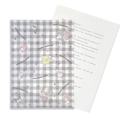 M-Plan Kuromi Shitajiki B5 File Sanrio Japan Stationery New Semester Prep- Japan Figure Store - #1 Bring To You The Best Japanese Goods