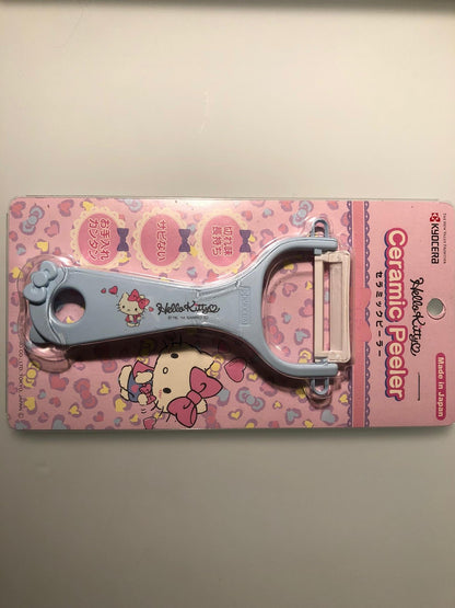 Kyocera Hello Kitty Blue Ceramic Peeler Made In Japan- Japan Figure Store - #1 Bring To You The Best Japanese Goods