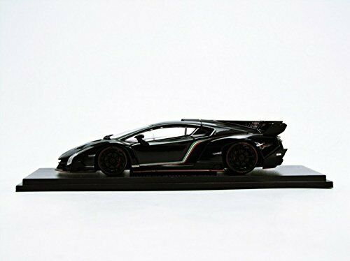 Kyosho 1/43 Lamborghini Veneno Black/red Line Black Diecast Car 5571bkr- Japan Figure Store - #1 Bring To You The Best Japanese Goods