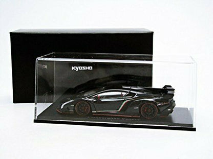 Kyosho 1/43 Lamborghini Veneno Black/red Line Black Diecast Car 5571bkr- Japan Figure Store - #1 Bring To You The Best Japanese Goods