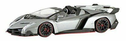 Kyosho 1/43 Lamborghini Veneno Road Ster Gray/red Line Gray Diecast Car 5572gr - Japan Figure