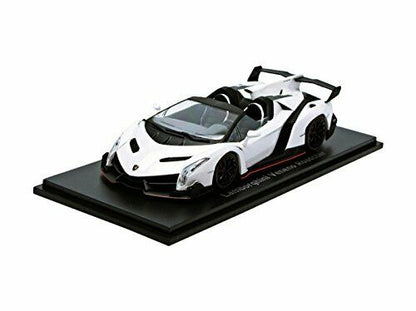 Kyosho 1/43 Lamborghini Veneno Road Ster White/red Line White Diecast Car - Japan Figure
