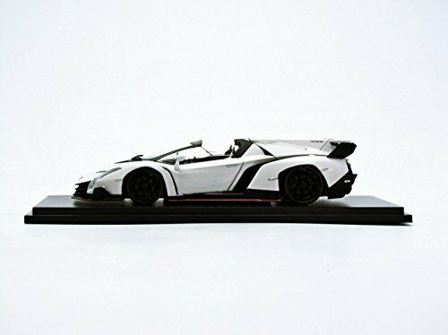 Kyosho 1/43 Lamborghini Veneno Road Ster White/red Line White Diecast Car- Japan Figure Store - #1 Bring To You The Best Japanese Goods