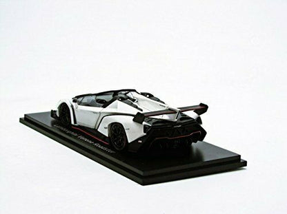 Kyosho 1/43 Lamborghini Veneno Road Ster White/red Line White Diecast Car- Japan Figure Store - #1 Bring To You The Best Japanese Goods