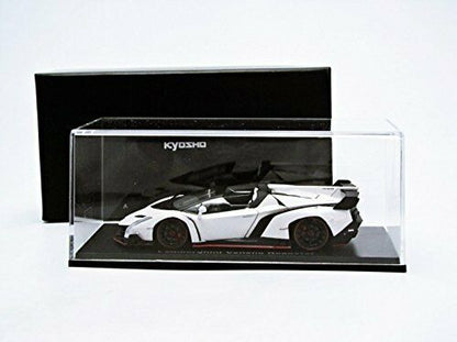 Kyosho 1/43 Lamborghini Veneno Road Ster White/red Line White Diecast Car- Japan Figure Store - #1 Bring To You The Best Japanese Goods