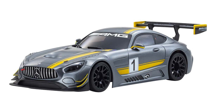 Kyosho Asc MR03W-MM Mercedes AMG GT3 Gray/Yellow MZP247GY- Japan Figure Store - #1 Bring To You The Best Japanese Goods