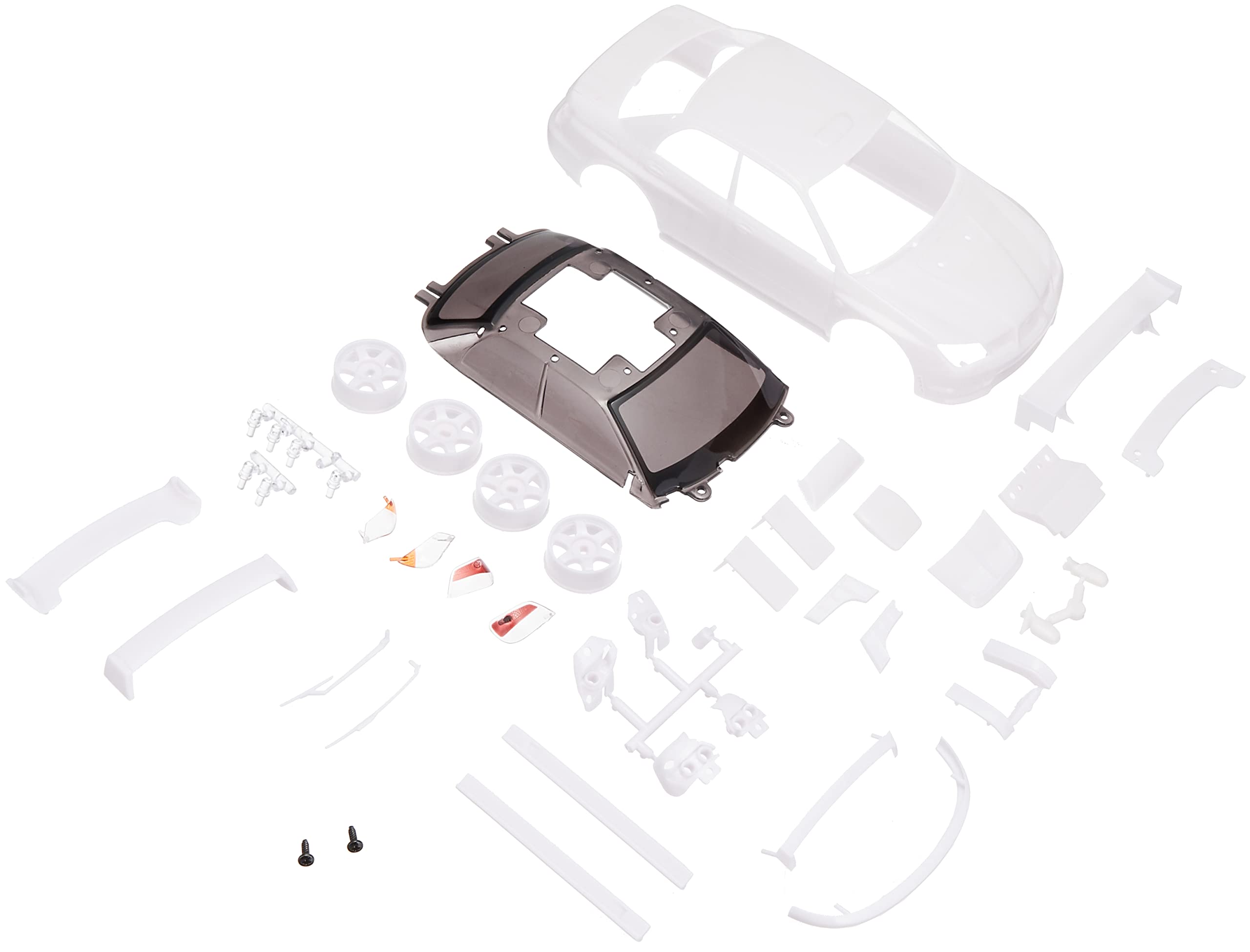 KYOSHO - Mzn205 Impreza Wrx Sti White Body Set With Wheel- Japan Figure Store - #1 Bring To You The Best Japanese Goods