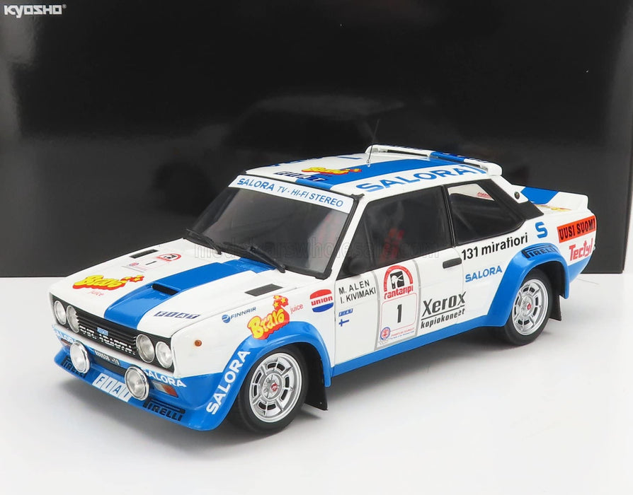 Kyosho 1/18 Fiat 131 Abarth 1980 1000Lakes #1- Japan Figure Store - #1 Bring To You The Best Japanese Goods