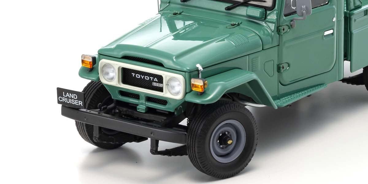 Kyosho 1/18 Toyota Land Cruiser 40 Pickup (Fashion Green)- Japan Figure Store - #1 Bring To You The Best Japanese Goods