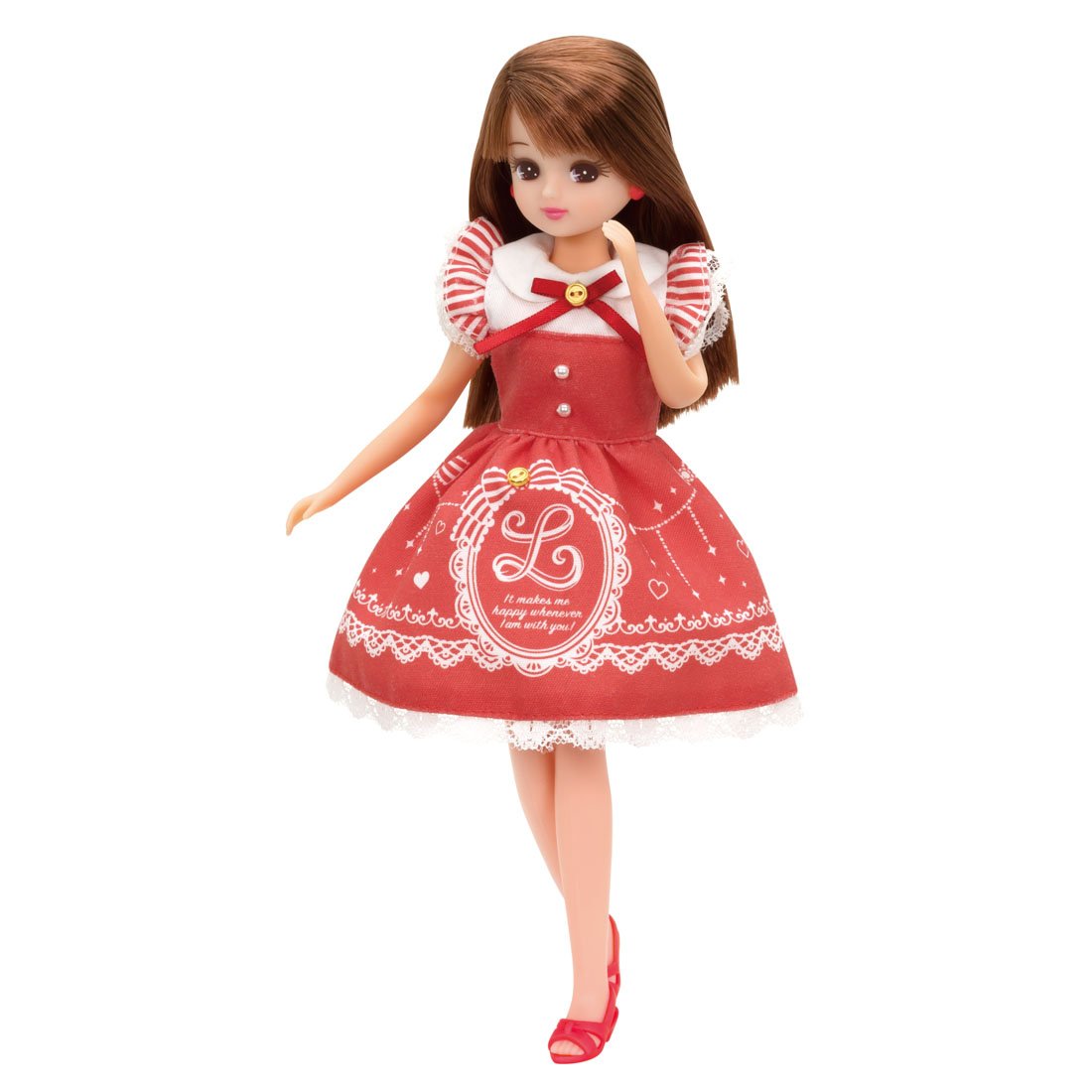 TAKARA TOMY Licca Dress Lw-03 Lovely Heart Drop 971627 <Doll Not Included>- Japan Figure Store - #1 Bring To You The Best Japanese Goods