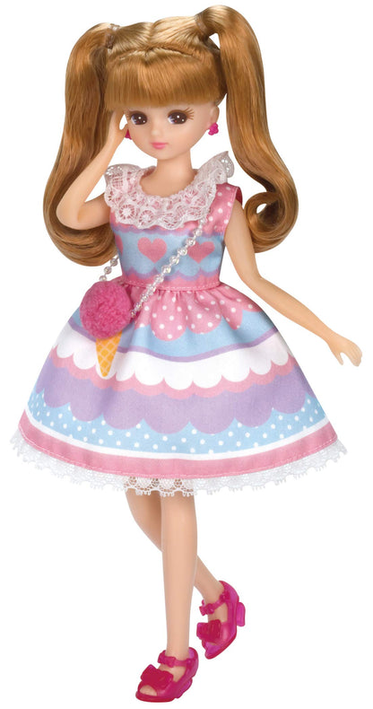TAKARA TOMY Lw-04 Licca-Chan Colorful Ice Cream Party Dress- Japan Figure Store - #1 Bring To You The Best Japanese Goods