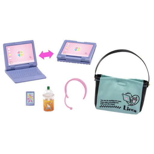 TAKARA TOMY Lg-11 Licca Doll Always Remote Laptop & Smartphone Set- Japan Figure Store - #1 Bring To You The Best Japanese Goods