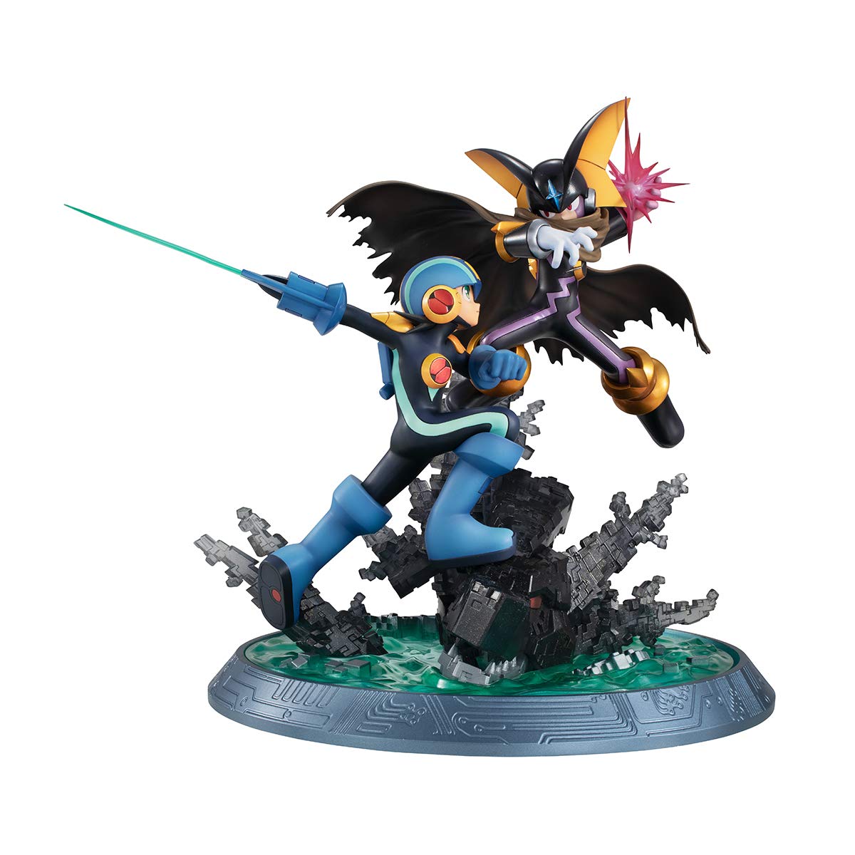 Megahouse Japan Limited Release Game Characters Collection Dx Rockman Exe Rockman Vs Forte Figure- Japan Figure Store - #1 Bring To You The Best Japanese Goods