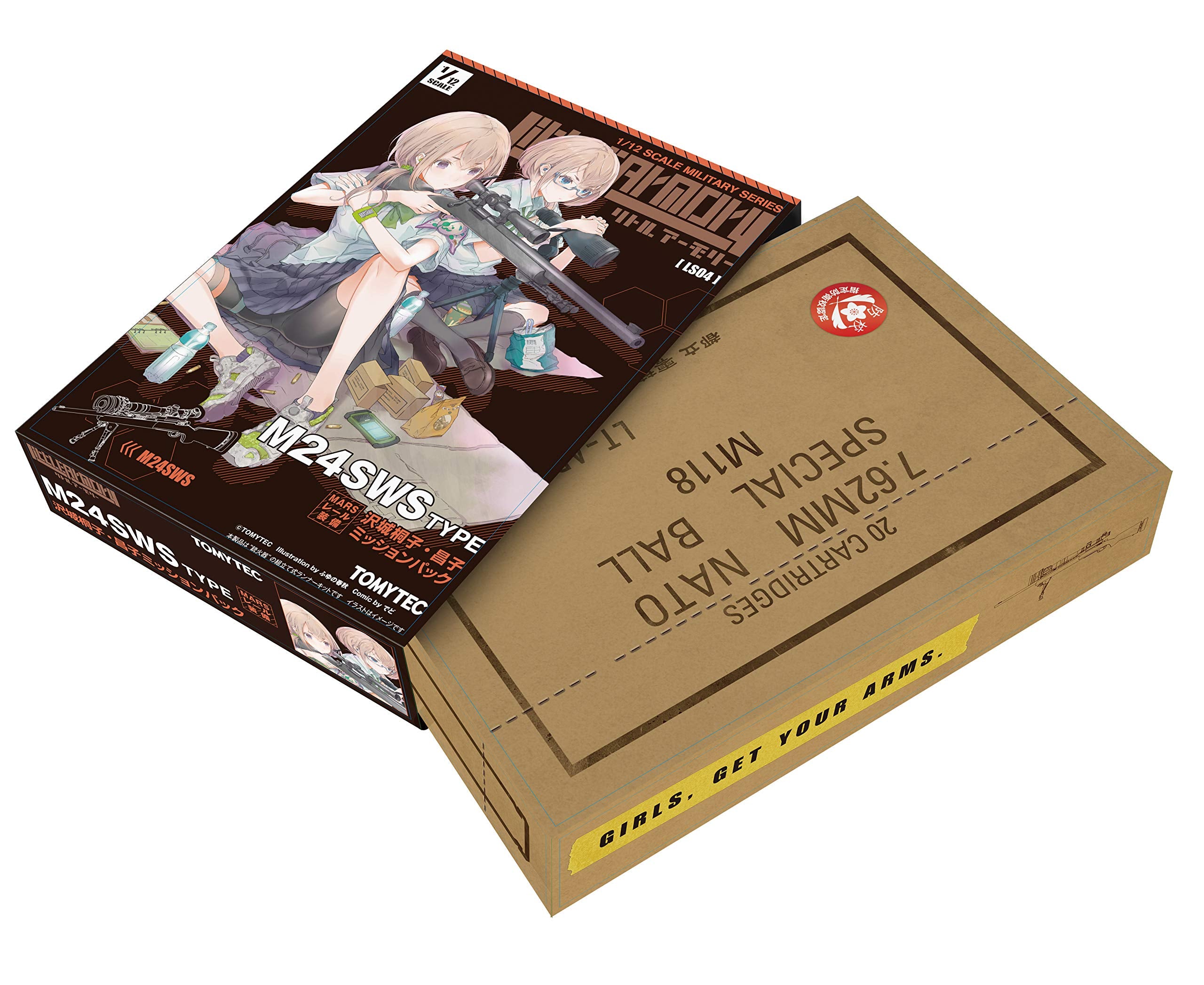 TOMYTEC Ls04 Military Series Little Armory M24 Toko / Shoko Sawashiro Mission Pack 1/12 Scale Kit- Japan Figure Store - #1 Bring To You The Best Japanese Goods