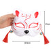 Lopika Masked Fox White Half Face with Bell Set of 3 Kitsune Japanese Style Costume Masked- Japan Figure Store - #1 Bring To You The Best Japanese Goods