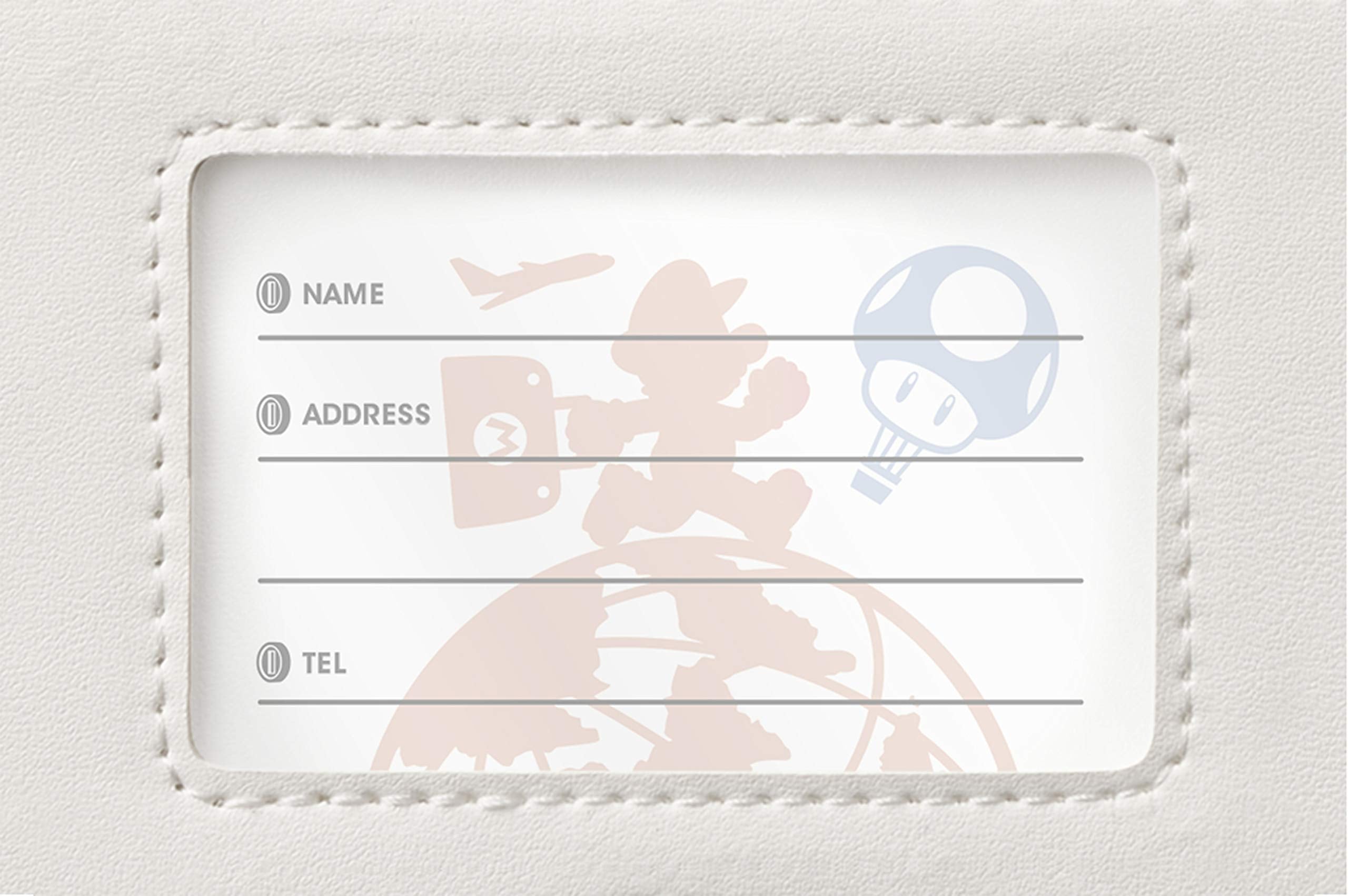 NINTENDO Super Mario Travel Luggage Tag Mario'S Mustache- Japan Figure Store - #1 Bring To You The Best Japanese Goods