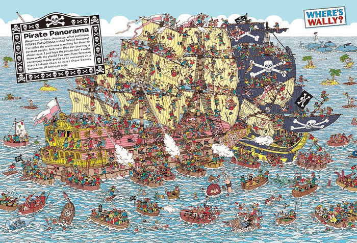 Beverly S92-506 Jigsaw Puzzle Where's Wally? Pirate Ship (2000-S Pieces) Micro Piece Puzzles- Japan Figure Store - #1 Bring To You The Best Japanese Goods