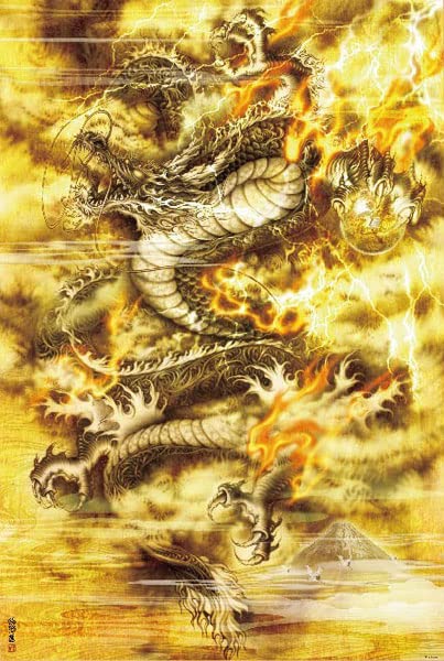[Made In Japan] Beverly 1000 Piece Jigsaw Puzzle Golden Flying Dragon (49 X 72 Cm) 61-462- Japan Figure Store - #1 Bring To You The Best Japanese Goods