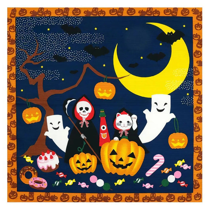 Maeda Senko Cotton Furoshiki Bento Lunch Cloth Halloween Japan- Japan Figure Store - #1 Bring To You The Best Japanese Goods