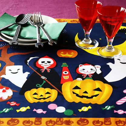 Maeda Senko Cotton Furoshiki Bento Lunch Cloth Halloween Japan- Japan Figure Store - #1 Bring To You The Best Japanese Goods