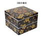 Maeju Japan Lacquerware Jubako 3-Tier Hana No Mai 21.5Cm Square 4-5 People 7R-773- Japan Figure Store - #1 Bring To You The Best Japanese Goods