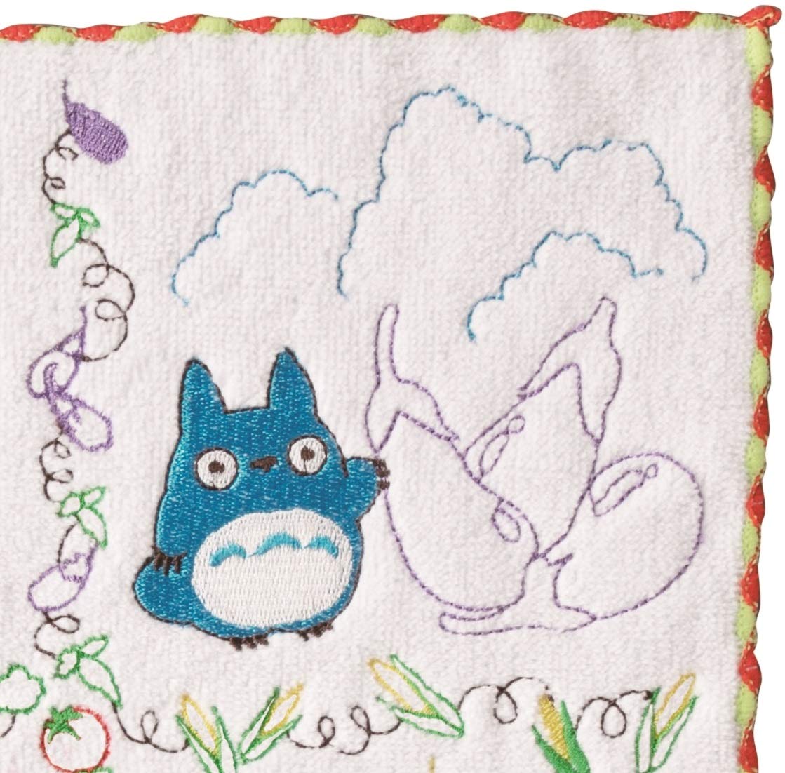Marushin Hand Towel Ghibli Totoro 25X25Cm Vegetables Embroidery Japan- Japan Figure Store - #1 Bring To You The Best Japanese Goods