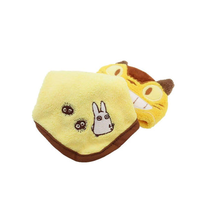 Marushin Loop Towel Micro Material Totoro Cat Bus Face Cover 10x12cm Towel 25x25cm Kindergarten Goods 1025010600- Japan Figure Store - #1 Bring To You The Best Japanese Goods