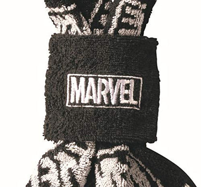 MARUSHIN Marvel Scarf Towel With Wristband Black- Japan Figure Store - #1 Bring To You The Best Japanese Goods