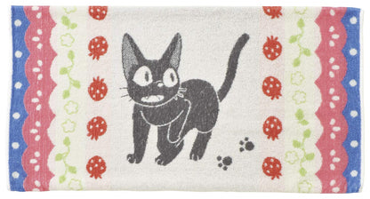 MARUSHIN Studio Ghibli Towel Pillowcase Kiki'S Delivery Service 'Jiji And Strawberry'- Japan Figure Store - #1 Bring To You The Best Japanese Goods