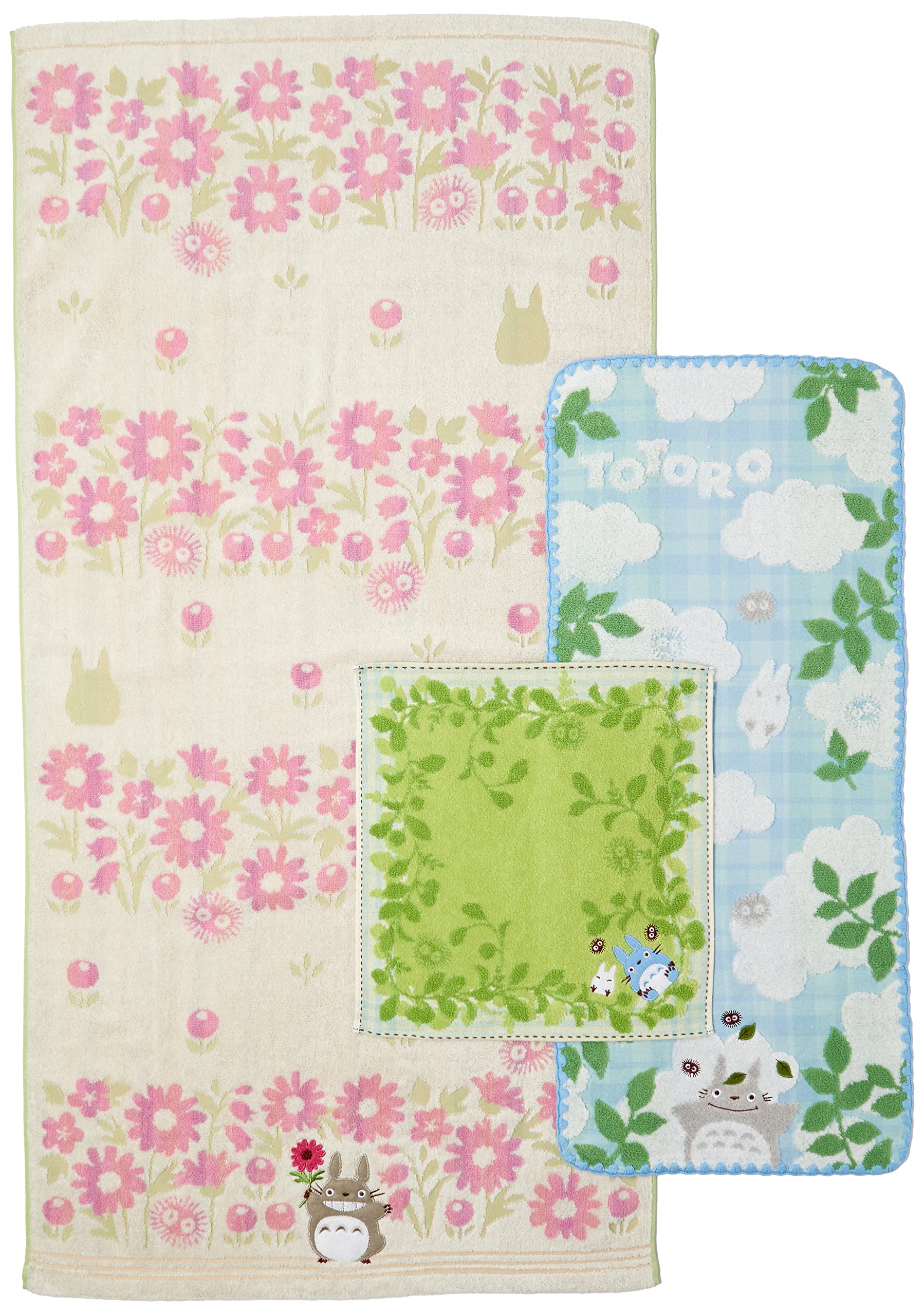 Towel Gift Set Forest Sunbathing Wt1P Ft1P And Bt1P My Neighbor Totoro- Japan Figure Store - #1 Bring To You The Best Japanese Goods