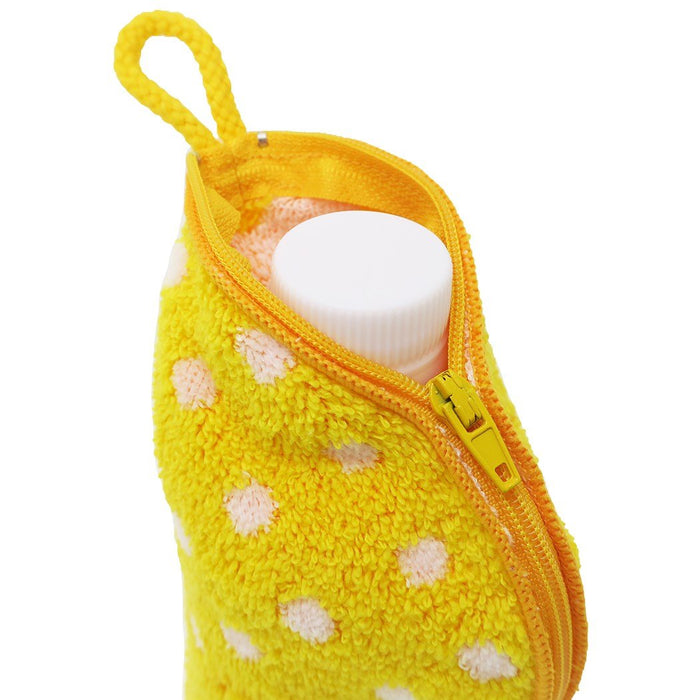 MARUSHIN Rilakkuma 'Happy Life Yellow' Towel With Zipper- Japan Figure Store - #1 Bring To You The Best Japanese Goods