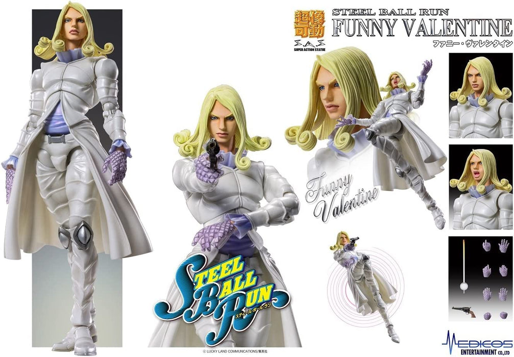 Medicos Super Image Action Jojo&S Bizarre Adventure Part 7 Steel Ball Run Funny Valentine About 150Mm Pvc Abs Pom Painted Action Figure- Japan Figure Store - #1 Bring To You The Best Japanese Goods