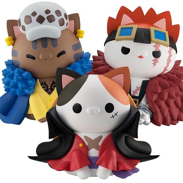 Megahouse Mega Cat Project One Piece Nyan & Big Nyan Peace Nyan! (2) Trafalgar Law 100Mm Pvc Figure Japan- Japan Figure Store - #1 Bring To You The Best Japanese Goods