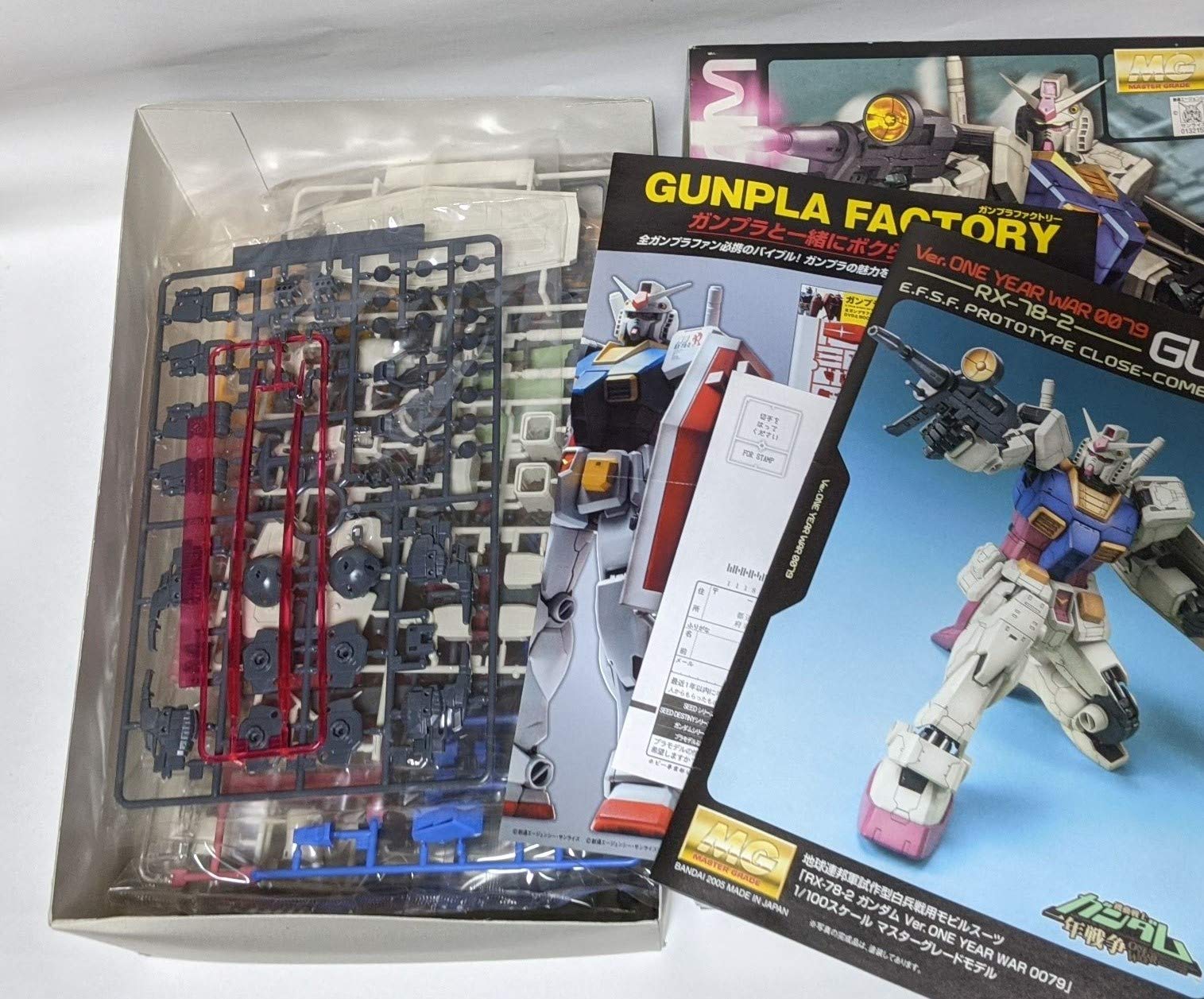 BANDAI Mg 321558 Gundam Rx-78-2 Version One Year War 0079 1/100 Scale Kit- Japan Figure Store - #1 Bring To You The Best Japanese Goods