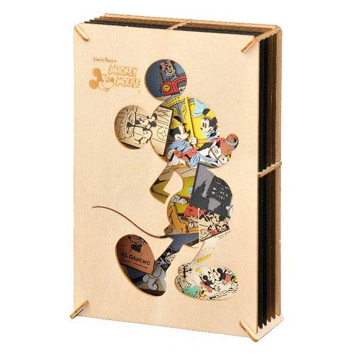 ENSKY Paper Theater Pt-Wl10 Wood Style Disney Mickey Mouse- Japan Figure Store - #1 Bring To You The Best Japanese Goods