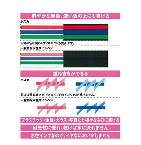 Mitsubishi Pencil Posca Water Acrylic Pen 15colors Pc5m15c- Japan Figure Store - #1 Bring To You The Best Japanese Goods