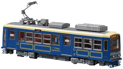 MODEMO Nt169 Tokyo Metropolitan Tram Type 7700 '7703 Ao Blue' N Scale- Japan Figure Store - #1 Bring To You The Best Japanese Goods