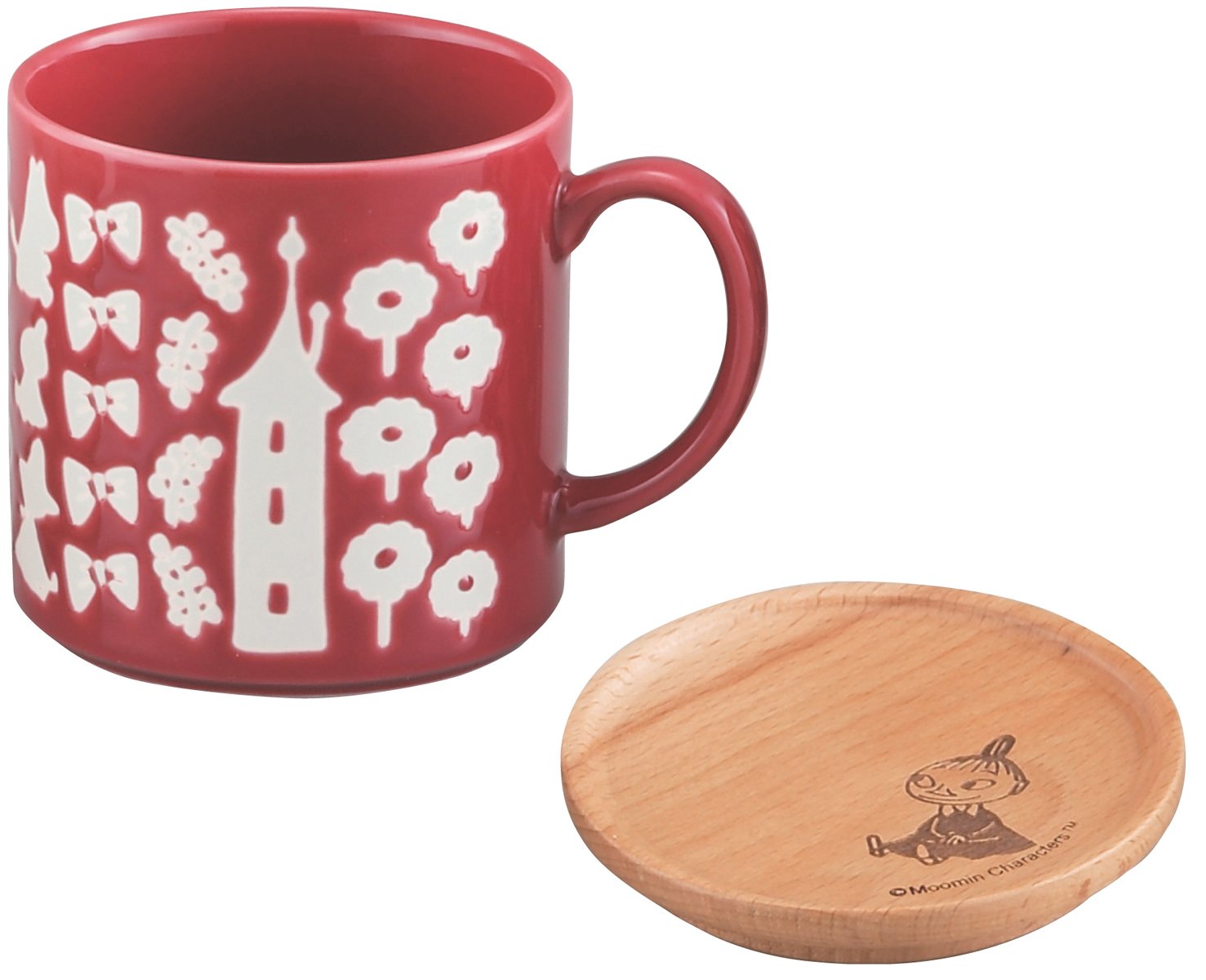 YAMAKA Moomin Mug With Wooden Coaster Little My- Japan Figure Store - #1 Bring To You The Best Japanese Goods