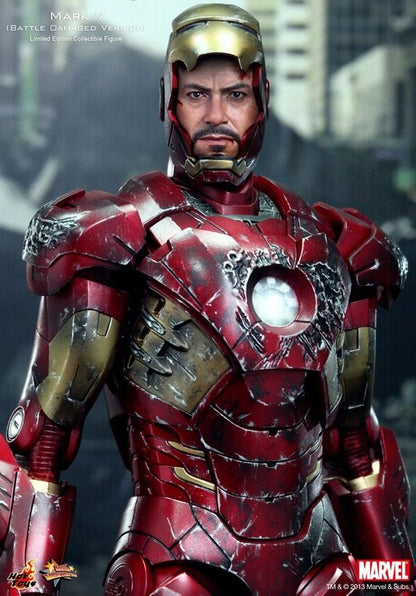 Movie Masterpiece Avengers Iron Man Mark Vii Battle Damaged 1/6 Figure Hot Toys- Japan Figure Store - #1 Bring To You The Best Japanese Goods
