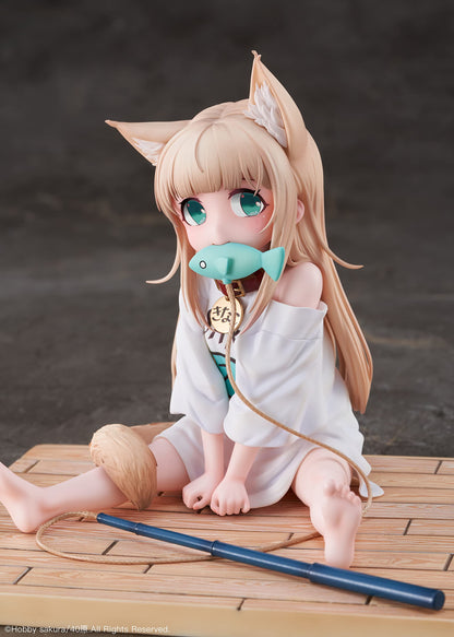 08 Japan Limited Edition 1/6 My Cat Girl Kinako Sitting Fish Figure W/Benefits- Japan Figure Store - #1 Bring To You The Best Japanese Goods