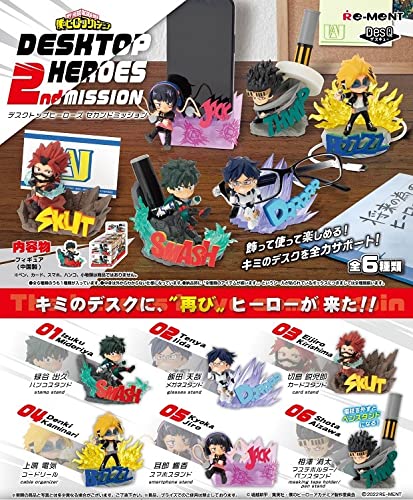 RE-MENT Desq My Hero Academia Desktop Heroes 2Nd Mission 6 Pcs Box- Japan Figure Store - #1 Bring To You The Best Japanese Goods